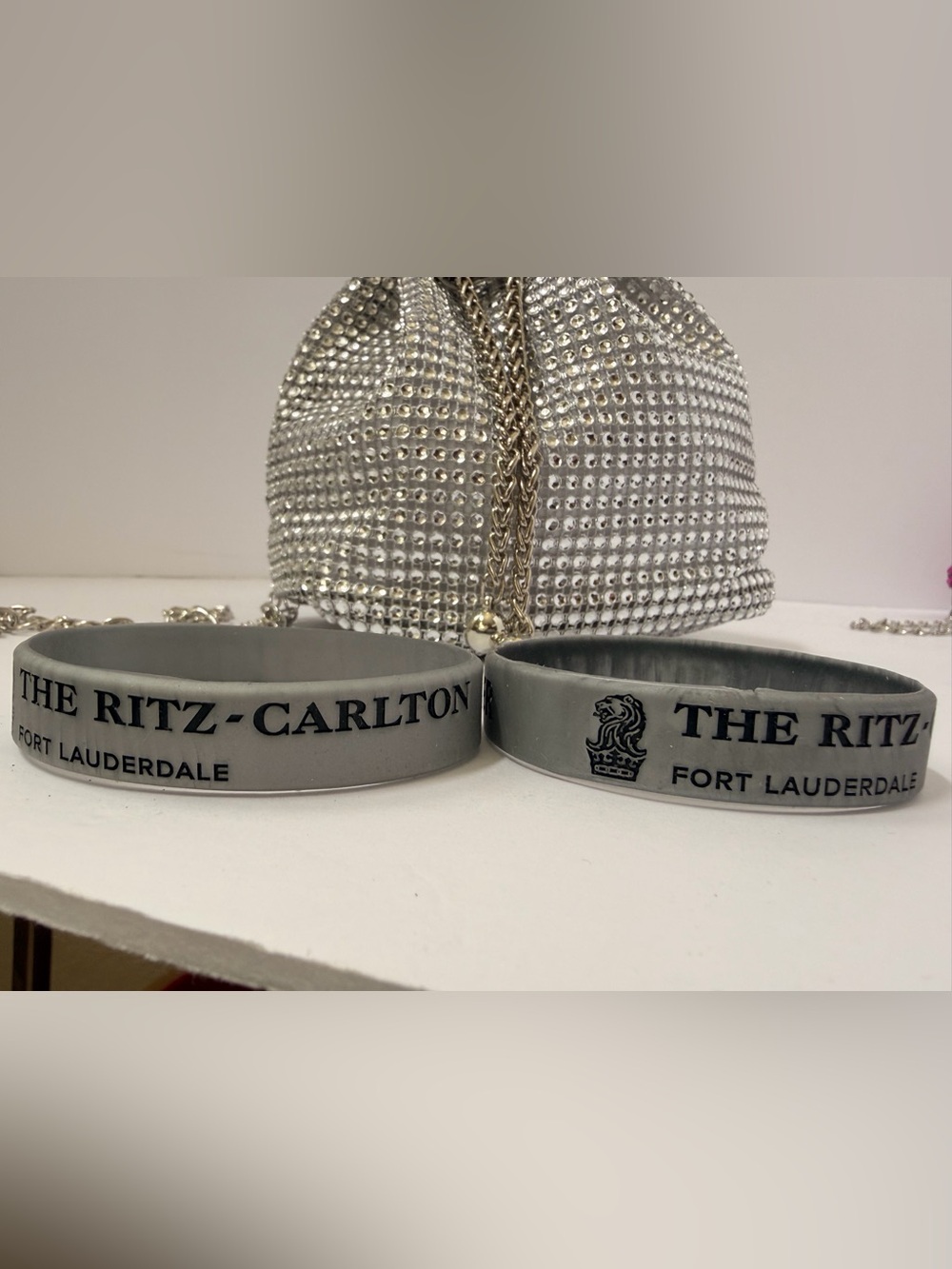 The Ritz-Carlton Fort Lauderdale Gray Silicone Wristband - Pair